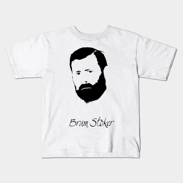 Bram Stoker Kids T-Shirt by PoetandChef